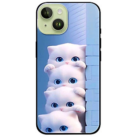 Ốp lưng cho iPhone 14 - iPhone 14 Plus - iPhone 14 Pro - iPhone 14 Pro Max - Bốn Chú Mèo Trắng - Hàng Chính Hãng