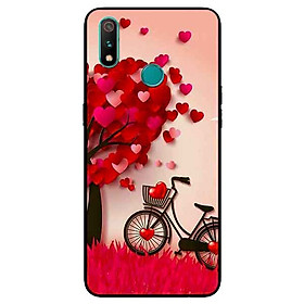 Ốp Lưng in cho Realme 3 Mẫu NỀN TRÁI TIM 2 - Hàng Chính Hãng