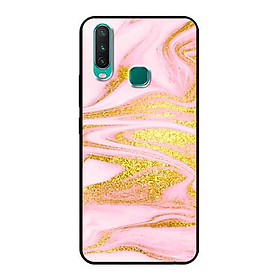 Ốp Lưng in cho Vivo Y12 Mẫu NỀN ĐÁ HOA 8 - Hàng Chính Hãng