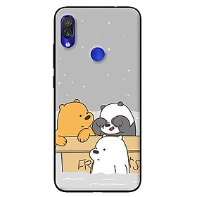 Ốp in cho 	Xiaomi Redmi Note 7 3 Chú Gấu 1 - Hàng chính hãng