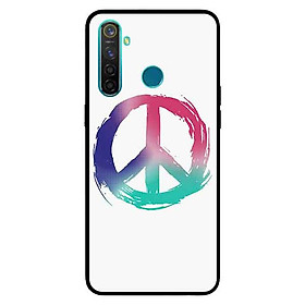 Ốp Lưng in cho Realme 5 Mẫu Vòng Tròn Y Ngược Bảy Màu - Hàng Chính Hãng