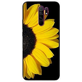 Ốp lưng dành cho Xiaomi Redmi 9 mẫu Hoa Hướng Dương Nền Đen
