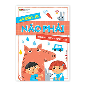 Sách cho bé - Phát tiển tư duy - Não trái, Não Phải - Bông Hoa Đỏ BANGSON - Dành cho trẻ từ 3-6 tuổi