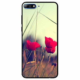 Ốp lưng dành cho Huawei Y7 Prime 2018 mẫu Ba Nụ Hoa Đỏ