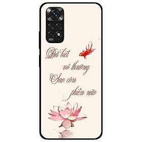Ốp lưng dành cho Xiaomi Redmi Note 11 4G mẫu Sen Hồng Và Cá