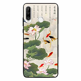Ốp lưng in cho Huawei P30 Lite Tranh Cá Koi