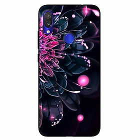 Ốp lưng in cho Xiaomi Redmi Note 7 Mẫu Mẫu Đơn Hồng Đen