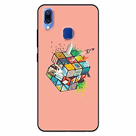 Ốp lưng in cho Vivo Y91 Rubik Cube