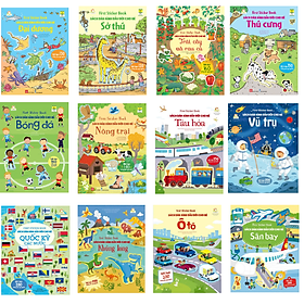 Sách - First sticker book - Sách dán hình đầu đời cho bé (12 cuốn) - Đinh Tị Books