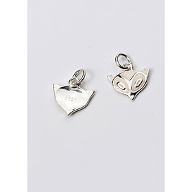 Combo 2 cái charm bạc mặt hồ ly treo - Ngọc Quý Gemstones