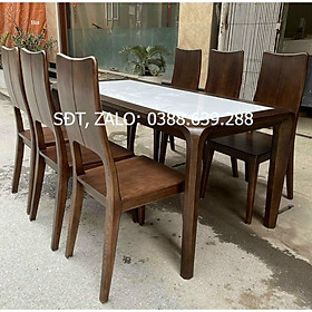 Bộ bàn ăn gỗ sồi đẹp BAG-14