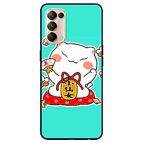 Ốp lưng dành cho Oppo Reno 5 mẫu Mèo May Mắn 5