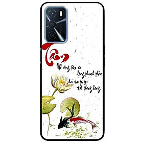 Ốp lưng dành cho Oppo A16 mẫu Thư Pháp Tâm
