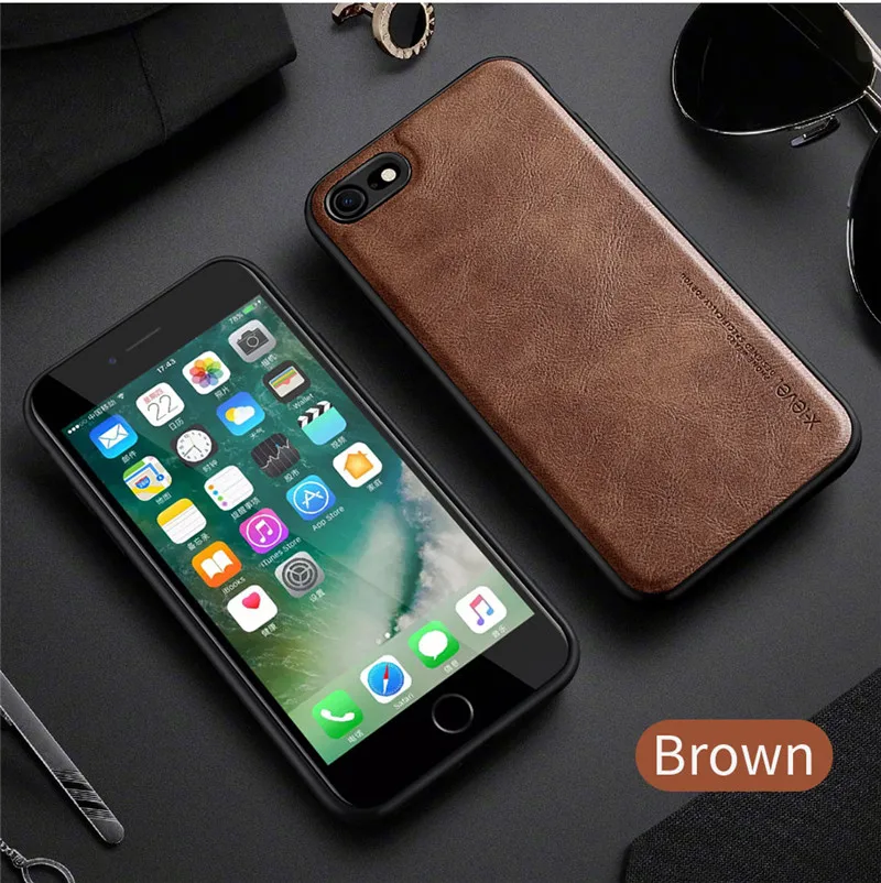 Ốp lưng da cho iPhone 6, 6s, 6 Plus, 6s Plus, iPhone 7, 7 Plus, iPhone 8 , 8 Plus hãng X-level cao cấp viền mềm chống sốc - Hàng chính hãng
