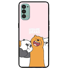Ốp lưng dành cho Oppo Reno 4 mẫu 3 Chú Gấu Ôm