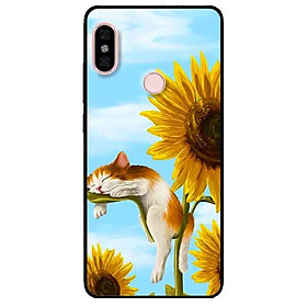 Ốp lưng in cho Xiaomi Redmi Note 6 Pro Mẫu Mèo Ngủ