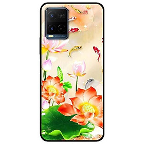 Ốp lưng dành cho Vivo Y21 - Vivo Y21s mẫu Sen Đỏ Và Koi