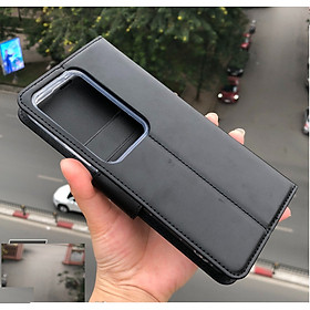 Bao da dạng ví cho OPPO Reno11 F 5G chính hãng Hanman có quai cài, có ngăn để thẻ ATM và tiền, may viền - Hàng chính hãng