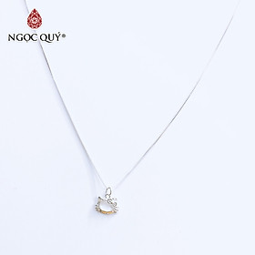 Dây chuyền bạc mặt mèo hellokitty - Ngọc Quý Gemstones