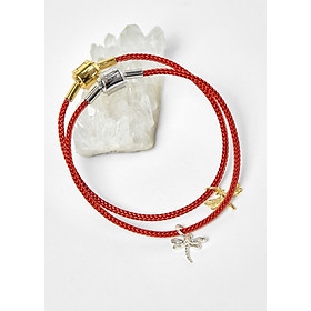 Combo 2 vòng dây đỏ charm chuồn chuồn - Ngọc Quý Gemstones