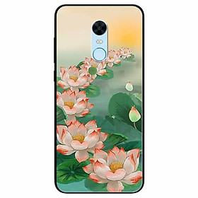 Ốp lưng in cho Redmi 5 Mẫu Bảy Đóa Sen