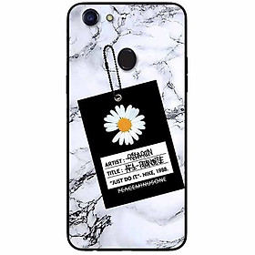 Ốp lưng in cho Oppo F5 Youth Mẫu Cúc Nền Đá