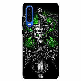 Ốp lưng dành cho Huawei P30 mẫu Rồng Nền Xanh