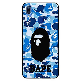 Ốp in cho Vivo Y91 Bape Xanh Có Chữ - Hàng chính hãng