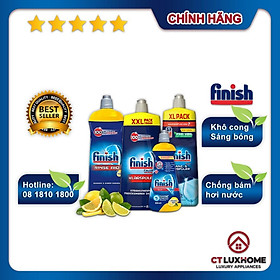 Nước làm bóng Finish 400ml, 750ml, 800ml, 1150ml dùng cho máy rửa bát 