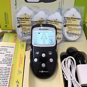 Máy trị liệu massage xung điện thế hệ mới Aukewel Dr Phone kèm Pin sạc & Bộ sạc pin (thương hiệu Đức)