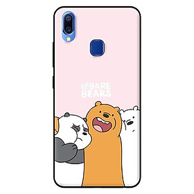 Ốp in cho Vivo Y95 3 Chú Gấu Ôm - Hàng chính hãng