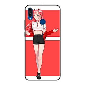 Ốp Lưng in cho Huawei Y9 2019 Mẫu Cô Gái Nền Hồng Anime - Hàng Chính Hãng