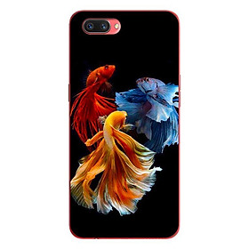 Ốp lưng in cho Oppo Realme C1 mẫu Cá Betta Đỏ Bạc Vàng - Hàng chính hãng