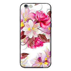 Ốp kính cường lực cho iPhone 6 mẫu HOA HỒNG XANH 3 - Hàng chính hãng