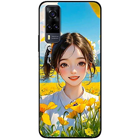 Ốp lưng cho Vivo V23e - Y31 - Y51 - Y55 - Y55s - Y55 2022 - Cánh Đồng Hoa Vàng - Hàng Chính Hãng