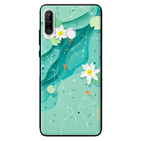 Ốp in cho Huawei P30 Lite Họa Tiết Nền Xanh - Hàng chính hãng