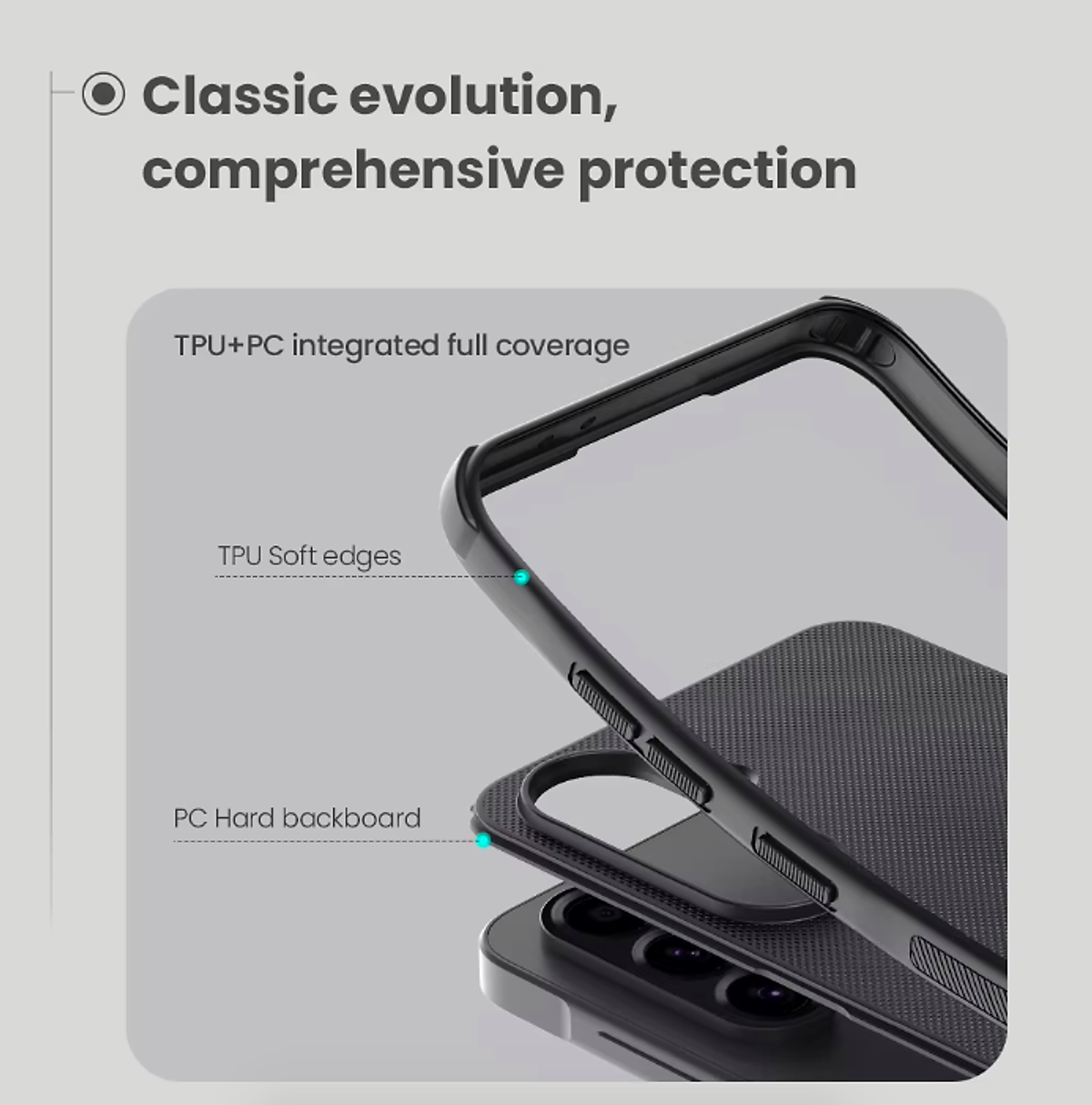 Ốp lưng Nillkin dành cho SamSung Galaxy A56 - A36 - A14 - A24 - A34 - A54 - A15 - A25 - A16 - A35 - A53 - A55 dạng sần - hàng chính hãng