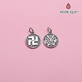 Charm bạc chữ vạn treo - Ngọc Quý Gemstones