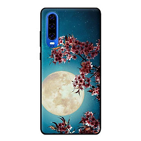 Ốp lưng in cho Huawei P30 mẫu Trăng Hoa - Hàng chính hãng