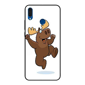 Ốp Lưng in cho Huawei Y9 2019 Mẫu Chú Nai Vui Nhộn - Hàng Chính Hãng