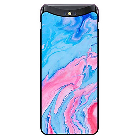 Ốp in cho Oppo Find X Đá Xanh Hồng - Hàng chính hãng