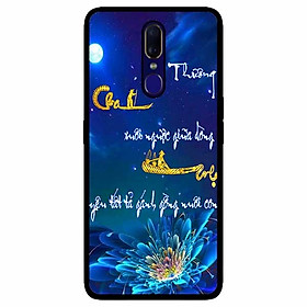 Ốp lưng in cho Oppo F11 Mẫu Thư Pháp Cha Mẹ