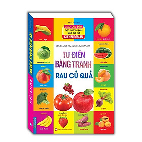 Sách - Từ Điển Bằng Tranh - Rau Củ Quả - Bìa Cứng - Minh Thắng