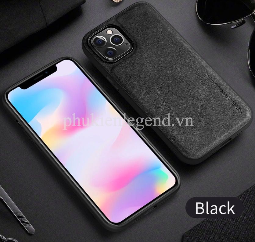 ỐP LƯNG DA cho iPhone 13 Pro Max , 13 Pro, 13 , 12 Pro Max , 12 , 12 Pro , 11 Pro Max , 11 Pro , 11 ốp viền dẻo hiệu X-level - Hàng chính hãng
