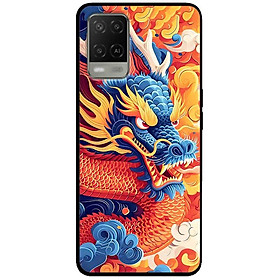 Ốp lưng cho Oppo A54 - A55 - A56 5G - A55s - A18 - A38 - A58 - Rồng Xanh Sừng Trắng - Hàng Chính Hãng