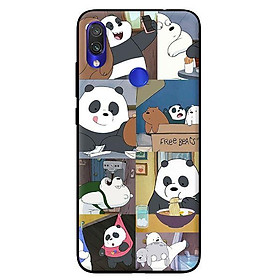 Ốp lưng in cho Xiaomi Redmi Note 7 mẫu Ảnh Gấu - Hàng chính hãng