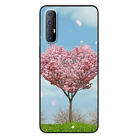 Ốp lưng dành cho Oppo Reno 3 Pro mẫu Cây Đào Tim