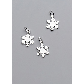Combo 3 cái charm bạc hình bông tuyết treo - Ngọc Quý Gemstones