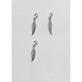 Combo 3 cái charm bạc lông vũ treo - Ngọc Quý Gemstones