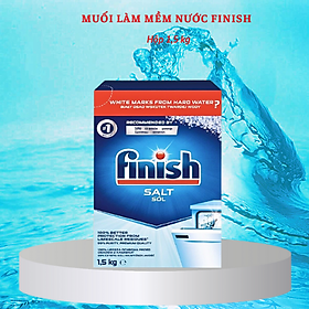 Muối rửa chén bát Finish 1,5kg kèm túi zip 